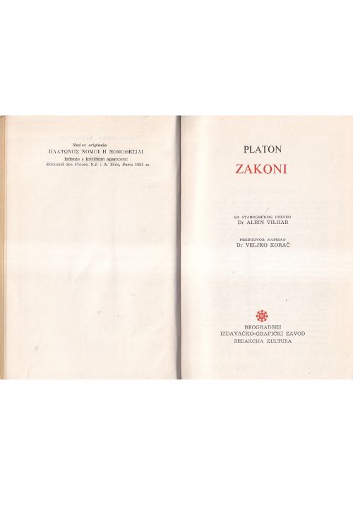 Zakoni - Platon