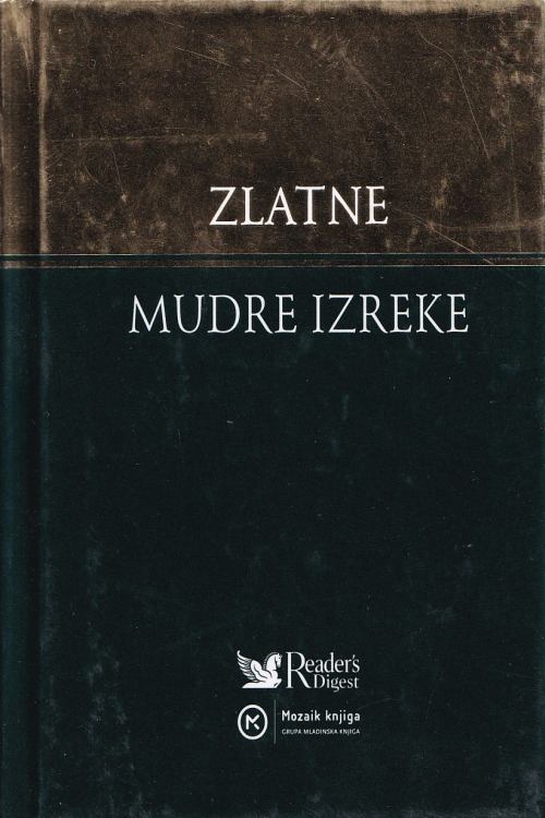 Zlatne mudre izreke, naslovnica knjige